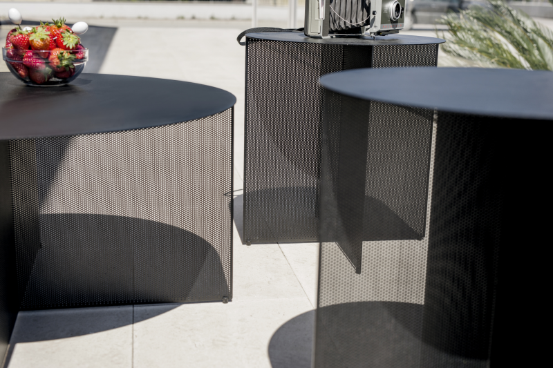 Sezioni - tavolino quadrato